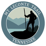 Mt. LeConte Trail, Tennessee - Hiker 3.5" Die Cut Auto Window Decal