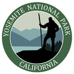 Yosemite National Park, California - Hiker 3.5" Die Cut Auto Window Decal