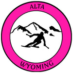 Alta, Wyoming - Extreme Sports Skier 3.5" Die Cut Auto Window Decal Vacation Travel Souvenir Adventure Logo Signature Series