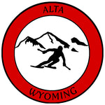 Alta, Wyoming - Extreme Sports Skier 3.5" Die Cut Auto Window Decal Vacation Travel Souvenir Adventure Logo Signature Series