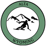 Alta, Wyoming - Extreme Sports Skier 3.5" Die Cut Auto Window Decal Vacation Travel Souvenir Adventure Logo Signature Series