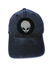 Alien Head NASA Adjustable Curved Bill Strap Back Dad Hat Baseball Cap