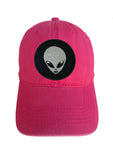 Alien Head NASA Adjustable Curved Bill Strap Back Dad Hat Baseball Cap