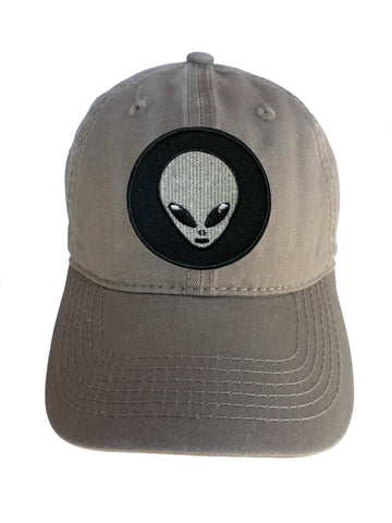 Alien Head NASA Adjustable Curved Bill Strap Back Dad Hat Baseball Cap