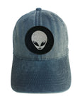 Alien Head NASA Adjustable Curved Bill Strap Back Dad Hat Baseball Cap