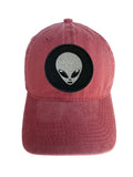 Alien Head NASA Adjustable Curved Bill Strap Back Dad Hat Baseball Cap