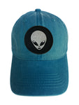 Alien Head NASA Adjustable Curved Bill Strap Back Dad Hat Baseball Cap