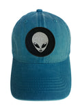 Alien Head NASA Adjustable Curved Bill Strap Back Dad Hat Baseball Cap