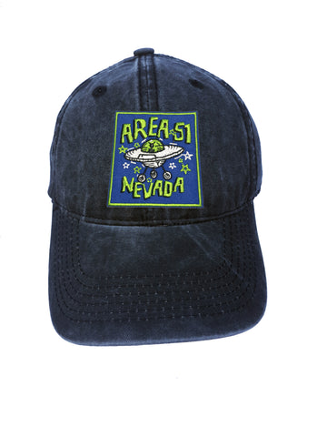 Area 51 Nevada NASA Adjustable Curved Bill Strap Back Dad Hat Baseball Cap