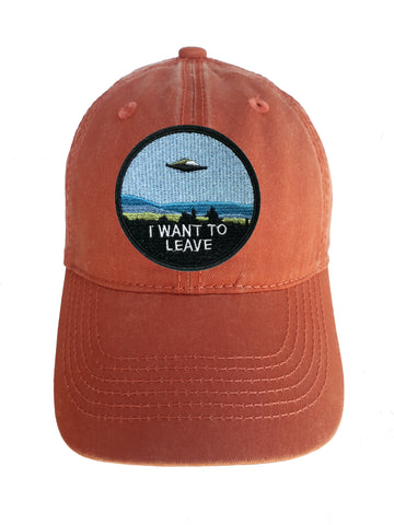 I Want To Leave NASA Adjustable Curved Bill Strap Back Dad Hat Baseball Cap