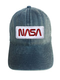 NASA Red and White Adjustable Curved Bill Strap Back Dad Hat Baseball Cap