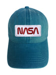 NASA Red and White Adjustable Curved Bill Strap Back Dad Hat Baseball Cap