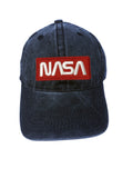 NASA White and Red Adjustable Curved Bill Strap Back Dad Hat Baseball Cap