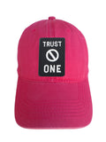 Trust No One Rectangle Adjustable Curved Bill Strap Back Dad Hat Baseball Cap