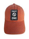 Trust No One Rectangle Adjustable Curved Bill Strap Back Dad Hat Baseball Cap