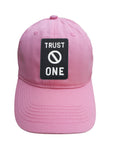 Trust No One Rectangle Adjustable Curved Bill Strap Back Dad Hat Baseball Cap