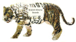 Bengal Tiger Ice Age Series Emboidered Iron On Sew On Patch