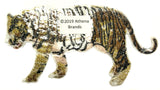 Bengal Tiger Ice Age Series Emboidered Iron On Sew On Patch