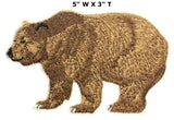 Grizzly Bear Ice Age Series Emboidered Iron On Sew On Patch