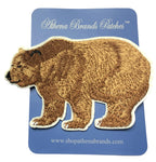 Grizzly Bear Ice Age Series Emboidered Iron On Sew On Patch