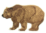 Grizzly Bear Ice Age Series Emboidered Iron On Sew On Patch