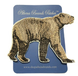 Short Faced Bear Ice Age Series Emboidered Iron On Sew On Patch