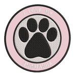 I Love my Chihuahua 3.5" Embroidered Iron or Sew-on Patch