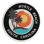 Myrtle Beach South Carolina 3.5" Embroidered Iron or Sew-on Patch