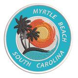 Myrtle Beach South Carolina 3.5" Embroidered Iron or Sew-on Patch