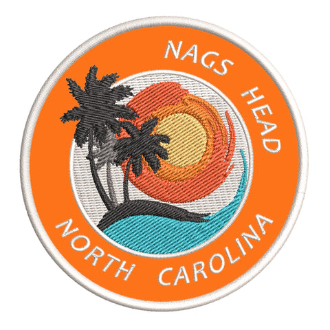 Nags Head North Carolina 3.5" Embroidered Iron or Sew-on Patch