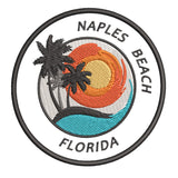 Naples Beach Florida 3.5" Embroidered Iron or Sew-on Patch