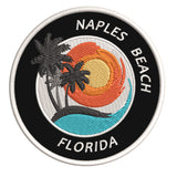 Naples Beach Florida 3.5" Embroidered Iron or Sew-on Patch