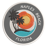 Naples Beach Florida 3.5" Embroidered Iron or Sew-on Patch