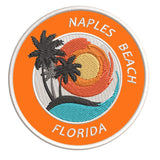 Naples Beach Florida 3.5" Embroidered Iron or Sew-on Patch