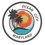 Ocean City Maryland 3.5" Embroidered Iron or Sew-on Patch