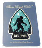 Bigfoot Believe Embroidered Iron-on or Sew-on Patch