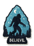 Bigfoot Believe Embroidered Iron-on or Sew-on Patch