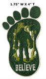 Bigfoot Believe Embroidered Iron-on or Sew-on Patch