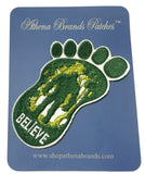 Bigfoot Believe Embroidered Iron-on or Sew-on Patch