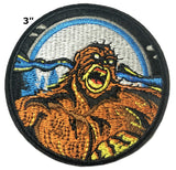 Bigfoot Dogman Embroidered Iron-on or Sew-on Patch