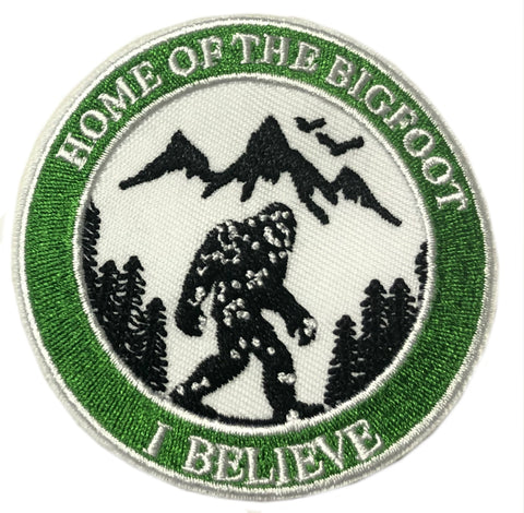 Home of the Bigfoot Iron-on or Sew-on Patch