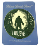 Bigfoot I Believe Embroidered Iron-on or Sew-on Patch