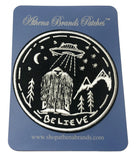 Bigfoot UFO Believe Embroidered Iron-on or Sew-on Patch