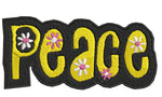 Peace 4.25" Embroidered Patch Iron or Sew-on Woodstock Hippie BoHo Series