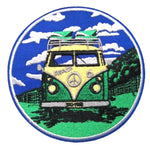 Peace Van 3.5" Embroidered Iron or Sew-on Patch Woodstock Music Fest Hippie 70's Series