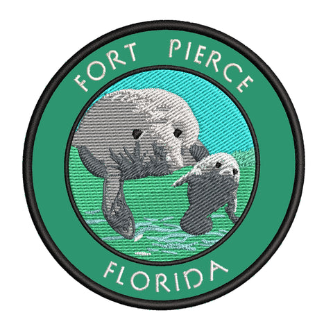 Fort Pierce Florida 3.5" Embroidered Iron or Sew-on Patch