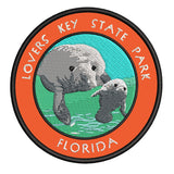 Lovers Key State Park Florida 3.5" Embroidered Iron or Sew-on Patch