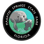 Manatee Springs State Park Florida 3.5" Embroidered Iron or Sew-on Patch