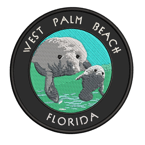 West Palm Beach Florida 3.5" Embroidered Iron or Sew-on Patch