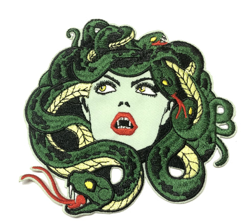 Medusa Embroidered Iron-on or Sew-on Patch